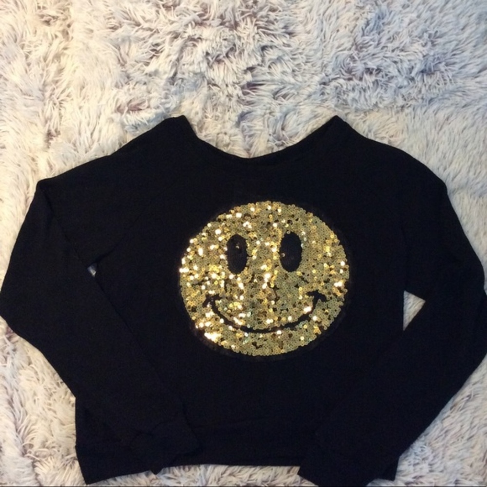 3/$15 Sequin pullover Women S M +junior L